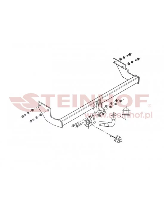 Hak holowniczy Steinhof K-005 do Kia Picanto