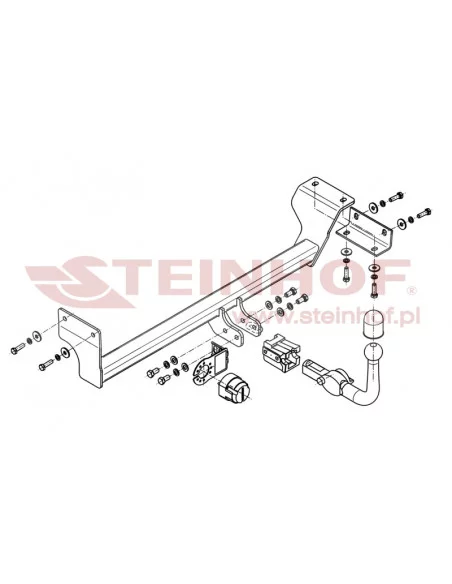 Hak holowniczy Steinhof K-038 do Kia Picanto