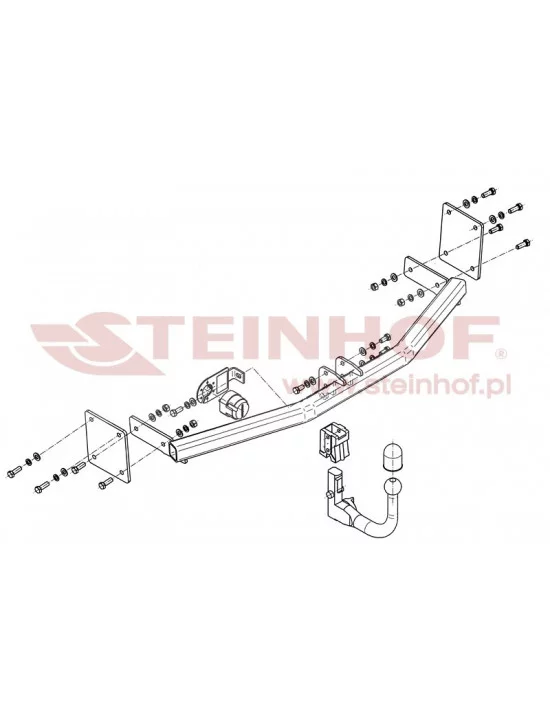 Hak holowniczy Steinhof K-042 do Kia Rio