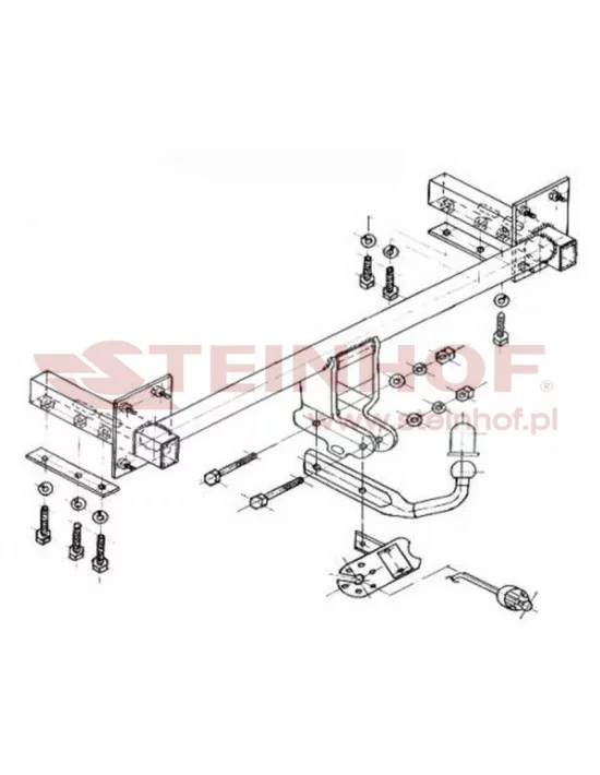 Hak holowniczy Steinhof K-020 do Kia Shuma