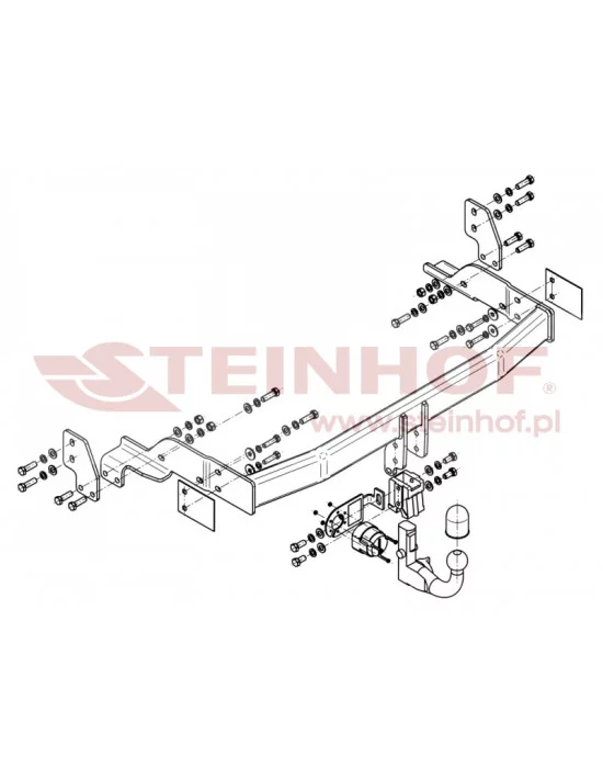 Hak holowniczy Steinhof K-013 do Kia Sorento