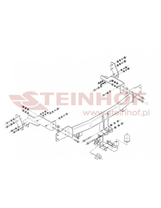 Hak holowniczy Steinhof K-023 do Kia Sorento