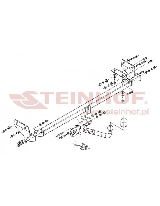 Hak holowniczy Steinhof K-021 do Kia Soul