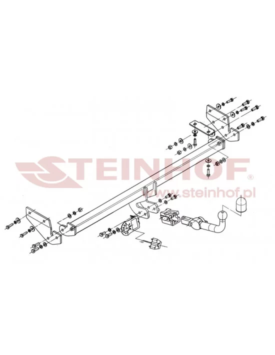 Hak holowniczy Steinhof K-022 do Kia Soul
