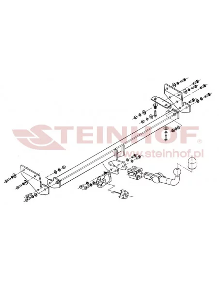 Hak holowniczy Steinhof K-022 do Kia Soul