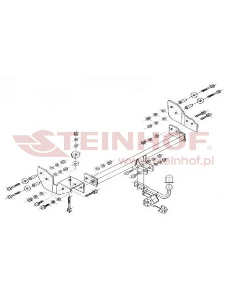 Hak holowniczy Steinhof K-025 do Kia Sportage Hak holowniczy Steinhof K-025 do Kia Sportage