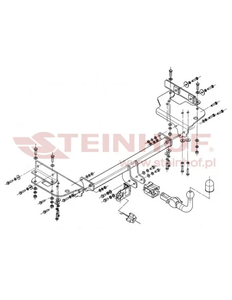 Hak holowniczy Steinhof H-279 do Kia Sportage