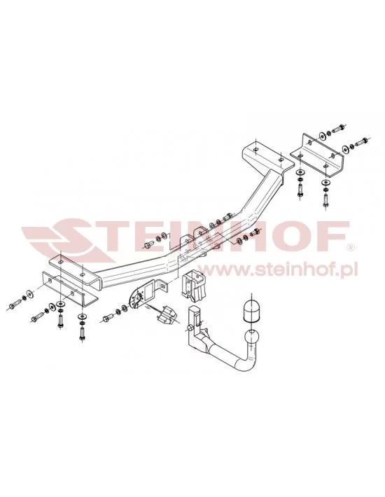 Hak holowniczy Steinhof K-029 do Kia Sportage