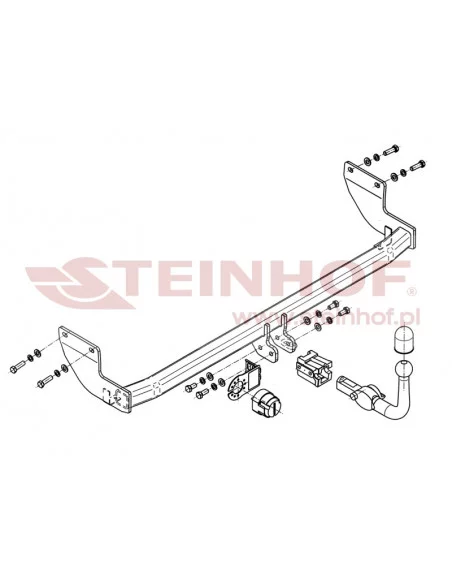 Hak holowniczy Steinhof K-048 do Kia Venga