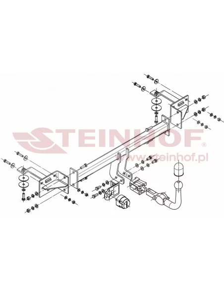 Hak holowniczy Steinhof F-049 do Lancia Delta