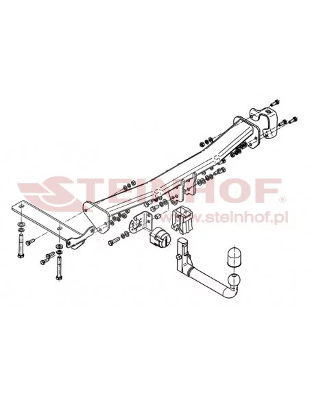 Hak holowniczy Steinhof L-103 do Land Rover Freelander