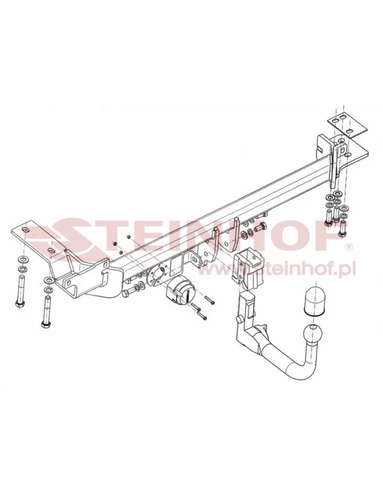 Hak holowniczy Steinhof L-113 do Land Rover Range Rover