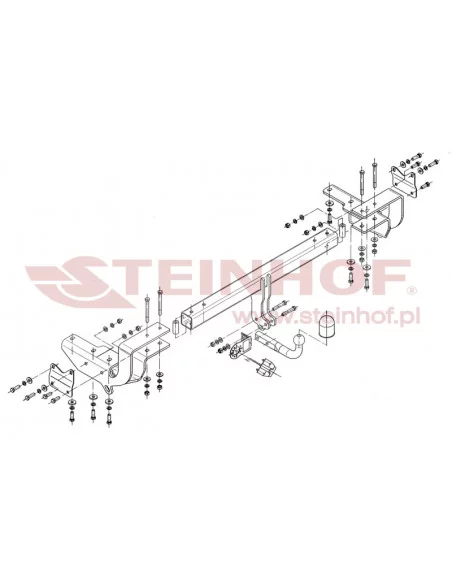 Hak holowniczy Steinhof L-163 do Lexus RX