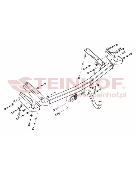 Hak holowniczy Steinhof L-161 do Lexus RX Hak holowniczy Steinhof L-161 do Lexus RX