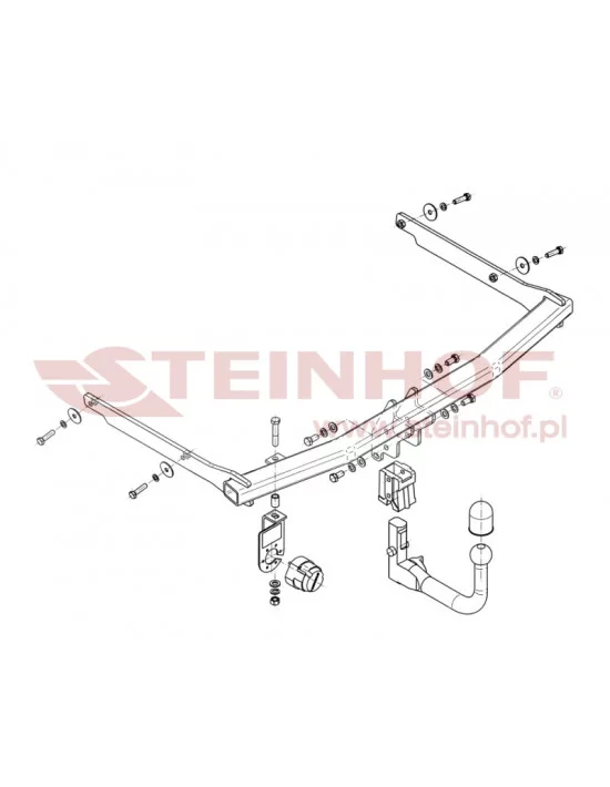 Hak holowniczy Steinhof M-020 do Mazda 3
