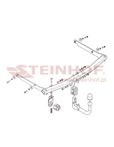 Hak holowniczy Steinhof M-020 do Mazda 3