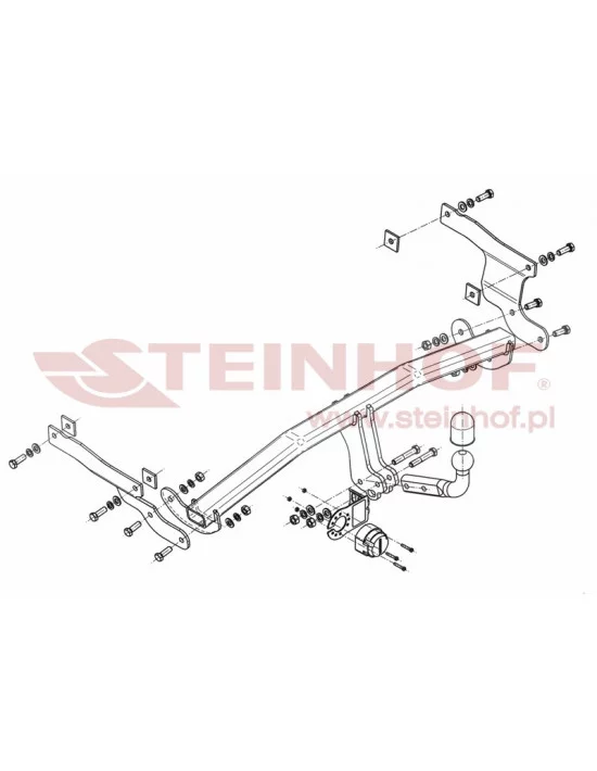 Hak holowniczy Steinhof M-038 do Mazda 3