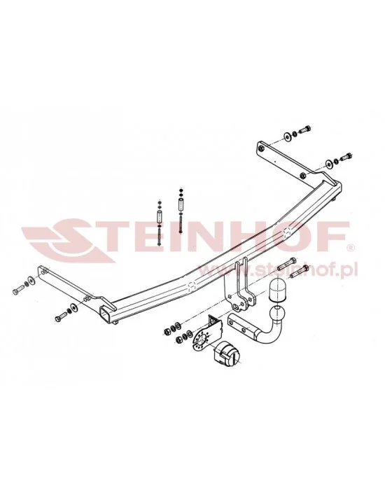 Hak holowniczy Steinhof M-028 do Mazda 5