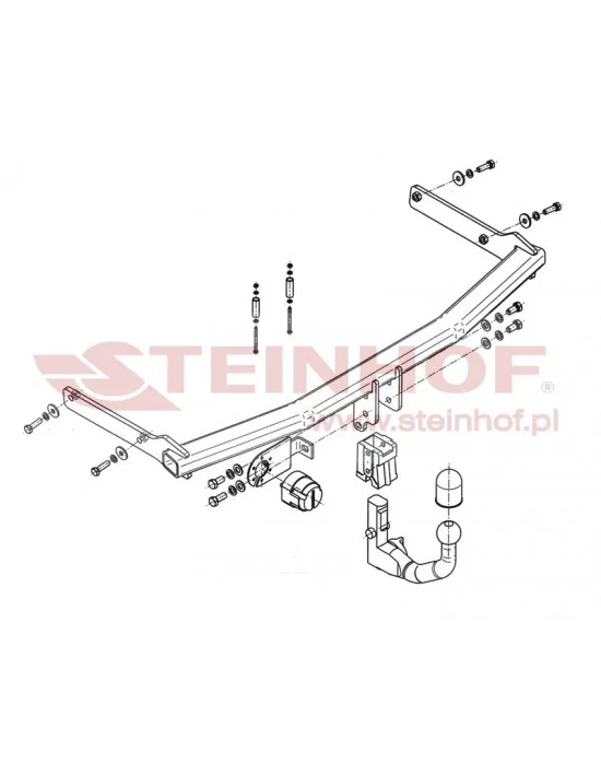 Hak holowniczy Steinhof M-029 do Mazda 5 Hak holowniczy Steinhof M-029 do Mazda 5