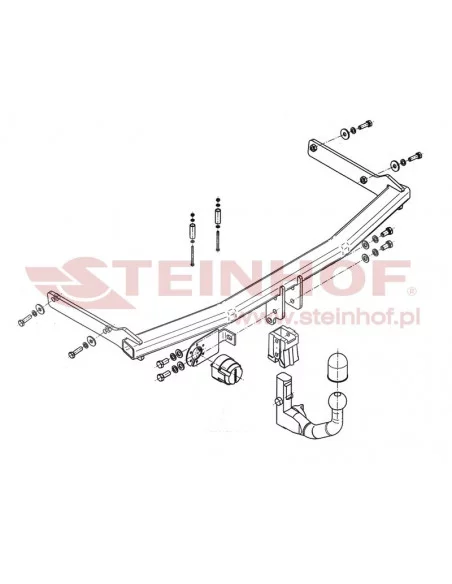 Hak holowniczy Steinhof M-029 do Mazda 5 Hak holowniczy Steinhof M-029 do Mazda 5