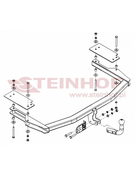 Hak holowniczy Steinhof M-022 do Mazda 6