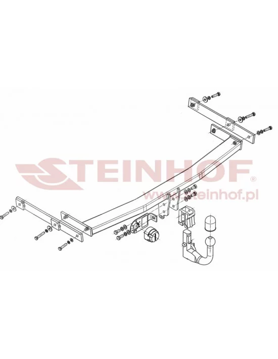 Hak holowniczy Steinhof M-041 do Mazda 6