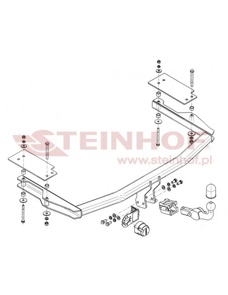 Hak holowniczy Steinhof M-025 do Mazda 6