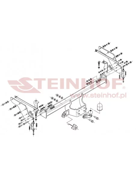 Hak holowniczy Steinhof F-280 do Mazda BT-50