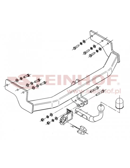 Hak holowniczy Steinhof M-034 do Mazda CX-9