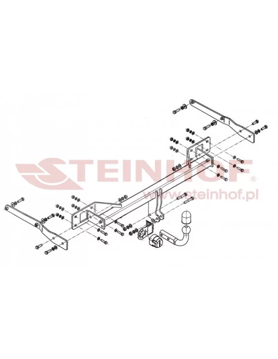 Hak holowniczy Steinhof M-136 do Mercedes-Benz GLK
