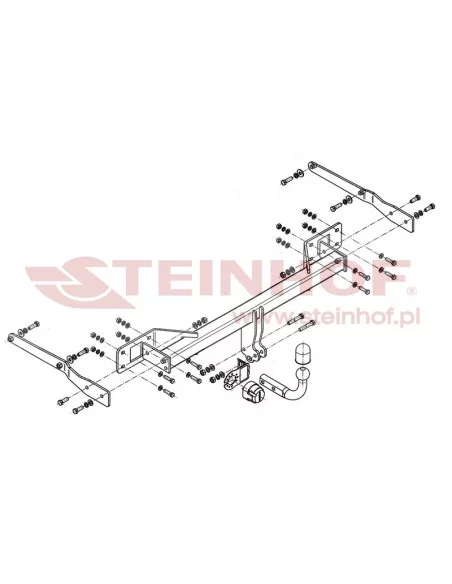 Hak holowniczy Steinhof M-136 do Mercedes-Benz GLK