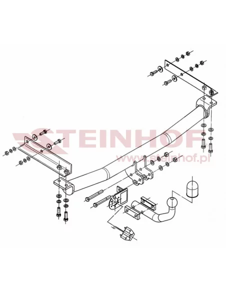 Hak holowniczy Steinhof M-124 do Mercedes-Benz E Klasa