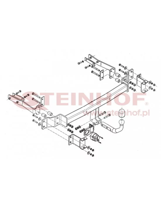 Hak holowniczy Steinhof M-119 do Mercedes-Benz E Klasa