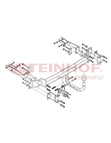 Hak holowniczy Steinhof M-119 do Mercedes-Benz E Klasa