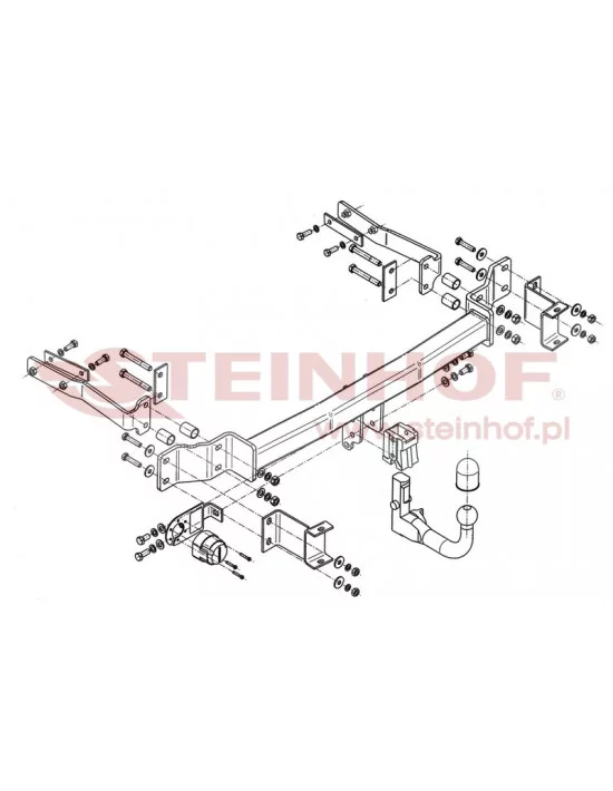 Hak holowniczy Steinhof M-120 do Mercedes-Benz E Klasa