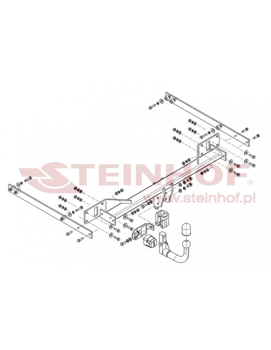 Hak holowniczy Steinhof M-116 do Mercedes-Benz E Klasa