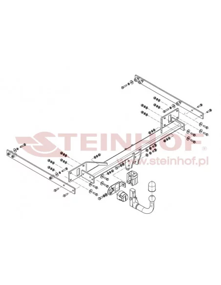 Hak holowniczy Steinhof M-116 do Mercedes-Benz E Klasa