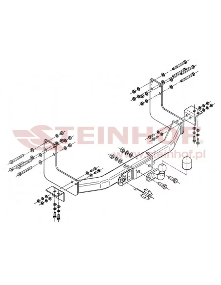 Hak holowniczy Steinhof M-222 do Mercedes-Benz Sprinter