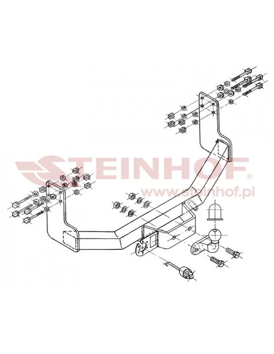 Hak holowniczy Steinhof M-223 do Mercedes-Benz Sprinter
