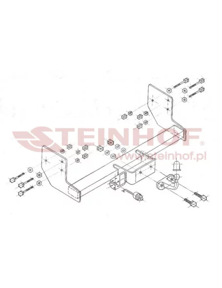 Hak holowniczy Steinhof M-237 do Mercedes-Benz Vito