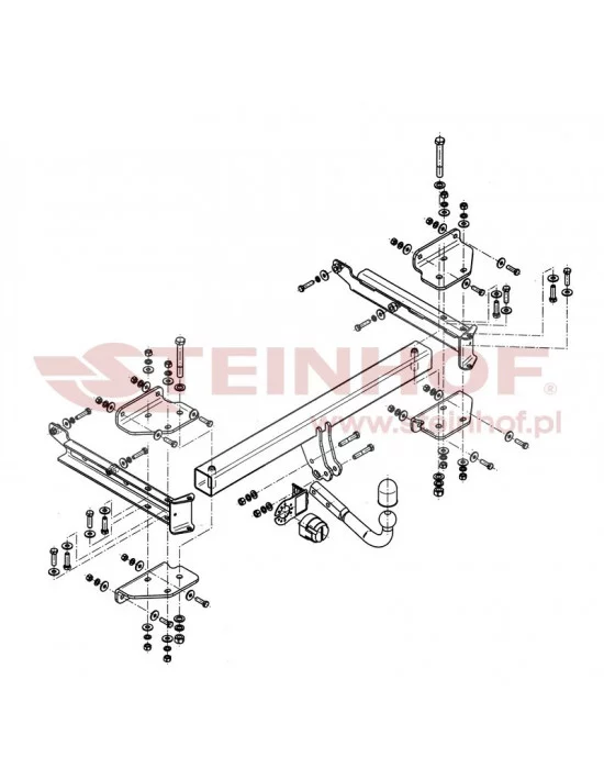 Hak holowniczy Steinhof M-128 do Mercedes-Benz M Klasa