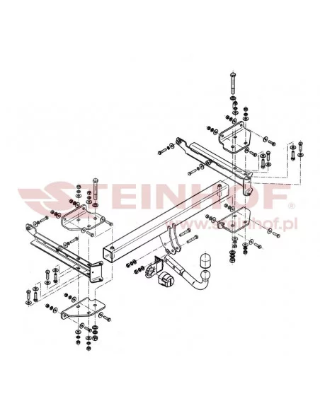Hak holowniczy Steinhof M-128 do Mercedes-Benz M Klasa