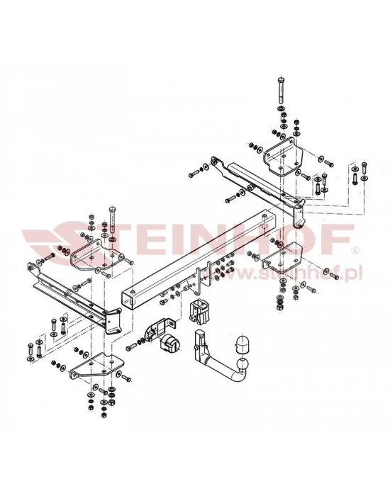 Hak holowniczy Steinhof M-129 do Mercedes-Benz M Klasa