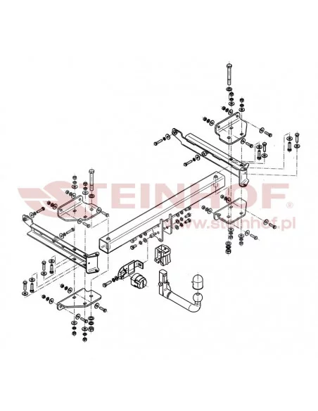 Hak holowniczy Steinhof M-129 do Mercedes-Benz M Klasa