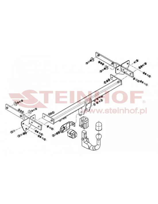 Hak holowniczy Steinhof M-099 do Mercedes-Benz A Klasa
