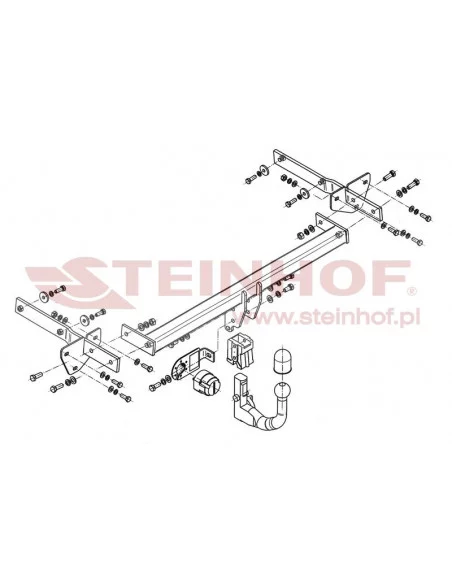 Hak holowniczy Steinhof M-099 do Mercedes-Benz A Klasa