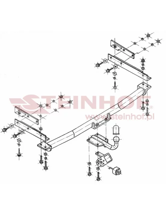 Hak holowniczy Steinhof M-111 do Mercedes-Benz C Klasa