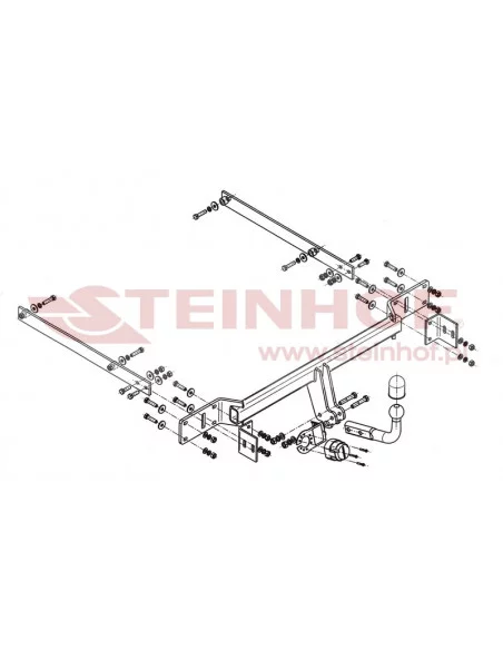 Hak holowniczy Steinhof M-134 do Mercedes-Benz C Klasa