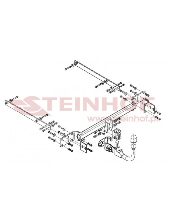 Hak holowniczy Steinhof M-135 do Mercedes-Benz C Klasa