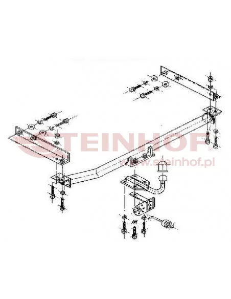 Hak holowniczy Steinhof M-122 do Mercedes-Benz E Klasa